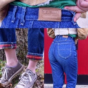 AMAZING vintage, flannel-lined L.L. Bean jeans